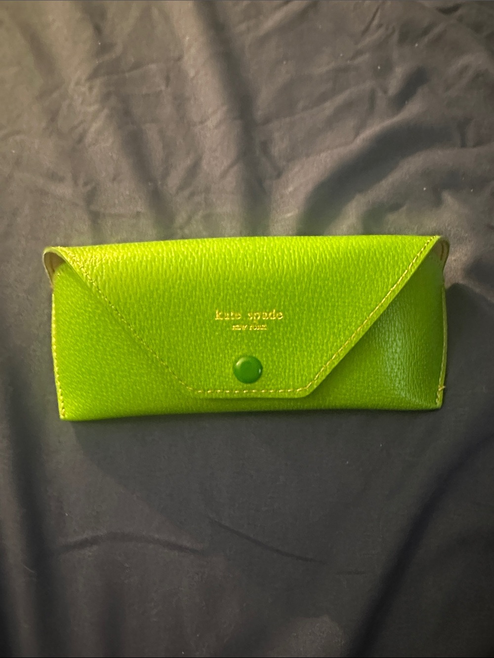 Kate Spade Leather Glasses Case - Green